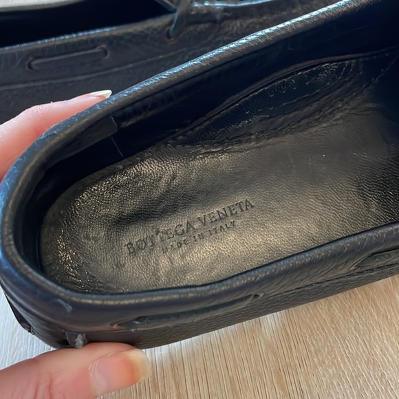 Bottega Veneta Intrecciato Black Leather Loafers - 38 - Picture 9 of 10